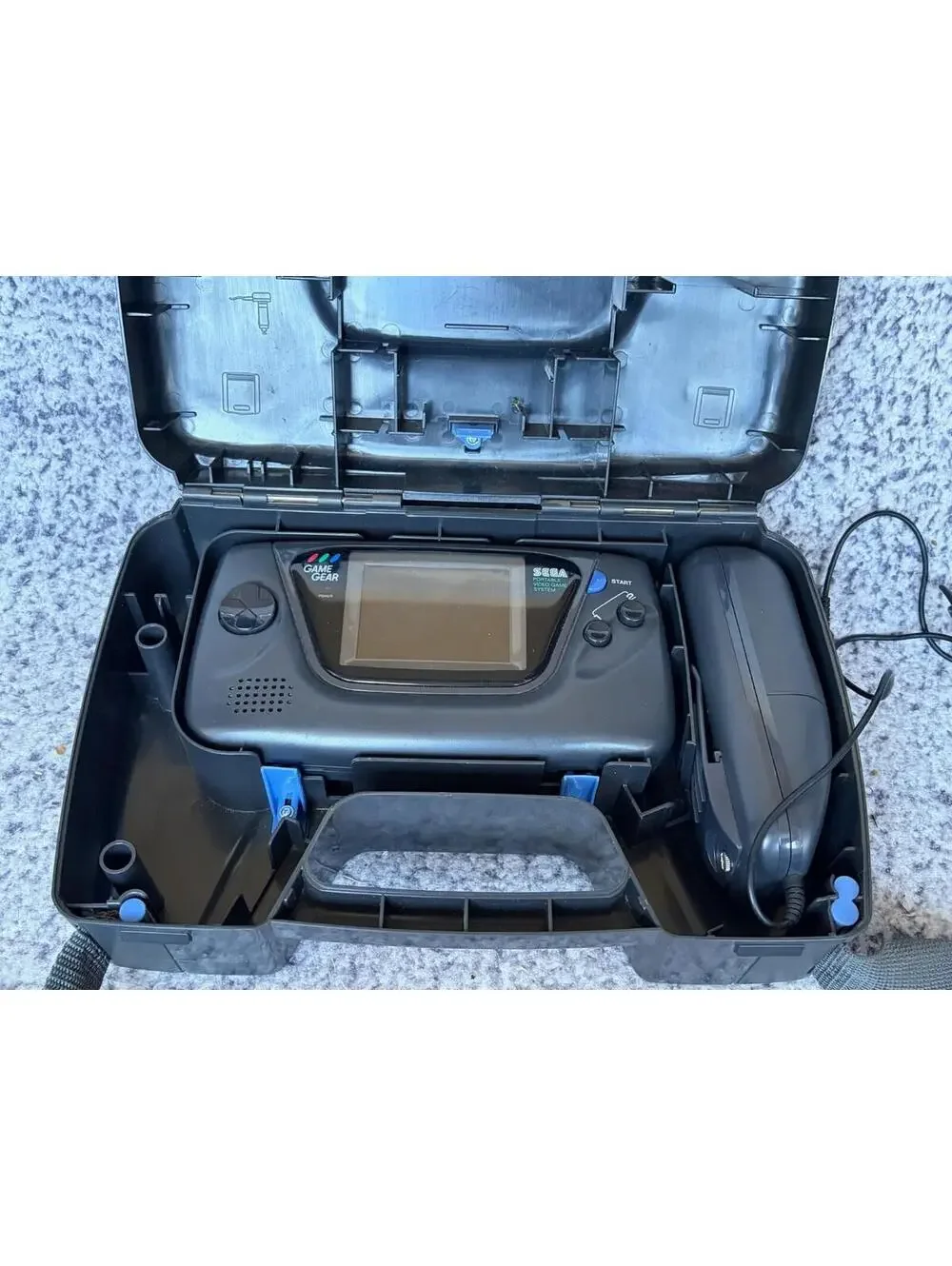 Sega Game Gear Console Rechargeable Battery Pack Carry Case Untested Bundle